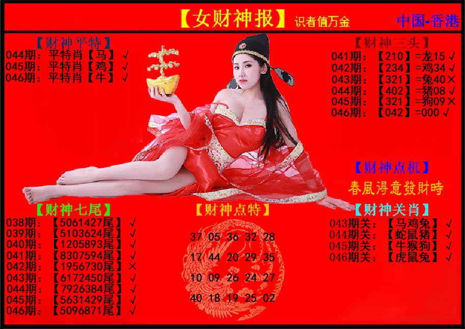 港彩图库 2026 女财神报